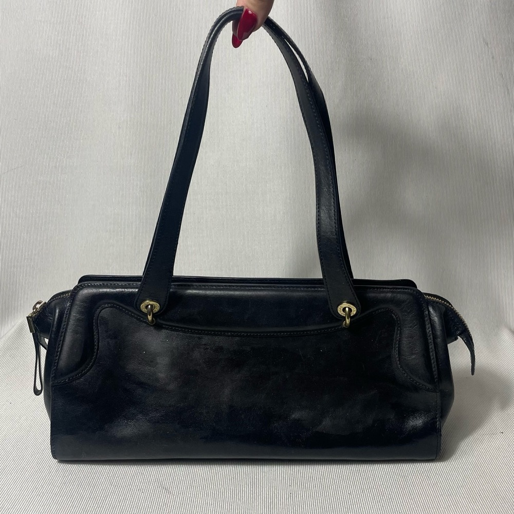 MONSAC black leather handbag